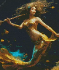 Blonde Mermaid Diamond Painting