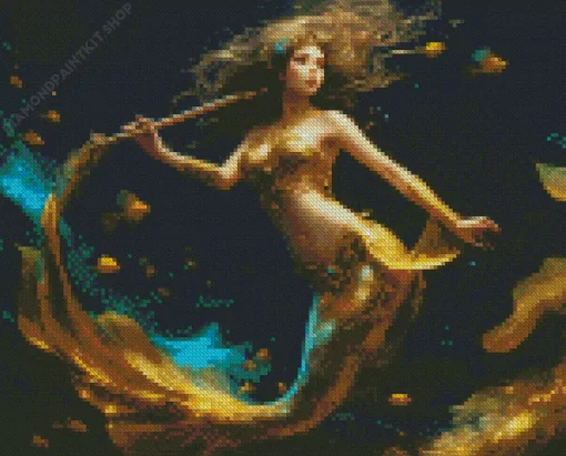 Blonde Mermaid Diamond Painting