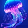 Blue And Pink Jellyfish Diamond Painting