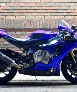 Blue And Purple Motorcycle Diamond Painting