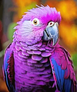 Blue And Purple Parrot Diamond Painting