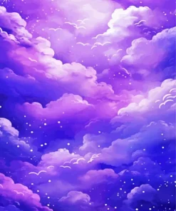 Blue And Purple Sky Diamond Painting