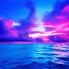 Blue And Purple Sunset Diamond Painting