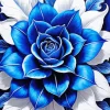 Blue And White Flower Diamond Painting