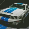 Blue And White Mustang Diamond Painting