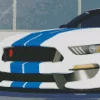 Blue And White Mustang Sport Car Diamond Painting