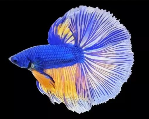 Blue Betta Diamond Painting