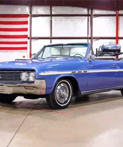 Blue Buick Skylark Diamond Painting