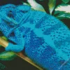 Blue Chameleon Diamond Painting