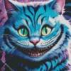 Blue Cheshire Cat Diamond Painting