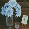 Blue Dahlia Bouquet Diamond Painting