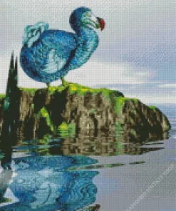 Blue Dodo Bird Diamond Painting