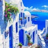 Blue Door Greece Diamond Painting