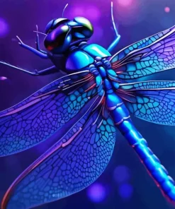 Blue Dragonfly Diamond Painting