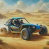 Blue Dune Buggy Diamond Painting