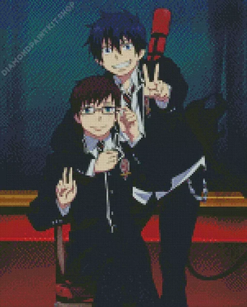 Blue Exorcist Rin And Yukio Diamond Painting