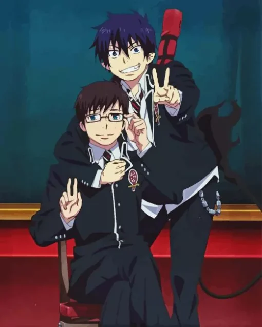 Blue Exorcist Rin And Yukio Diamond Painting