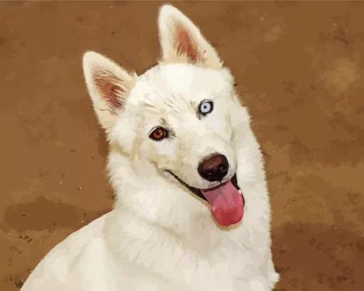 Blue Eye Husky Dog Diamond Painting