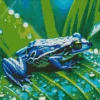 Blue Frog Diamond Painting