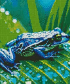 Blue Frog Diamond Painting