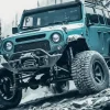 Blue Gray Jeep Diamond Painting