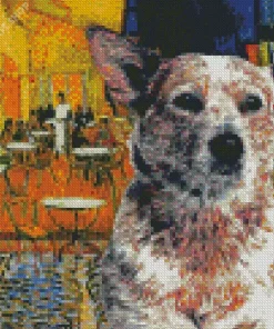 Blue Heeler Cafe Terrace Diamond Painting