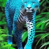 Blue Jaguar Diamond Painting