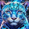 Blue Jaguar Art Diamond Painting