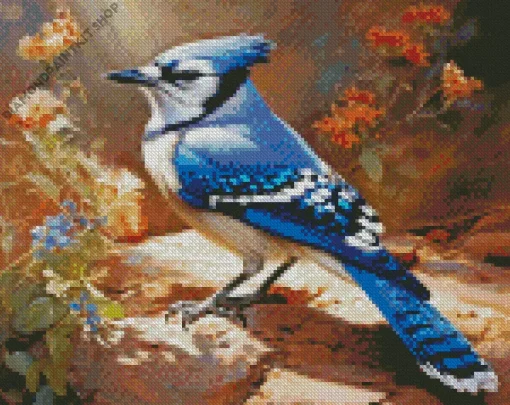 Blue Jay Diamond Painting