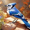 Blue Jay Diamond Painting