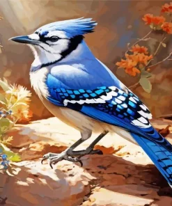 Blue Jay Diamond Painting