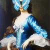 Blue Lady Butterfly Diamond Painting