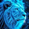 Blue Lion Diamond Painting