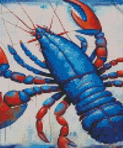 Blue Lobster Art Diamond Painting