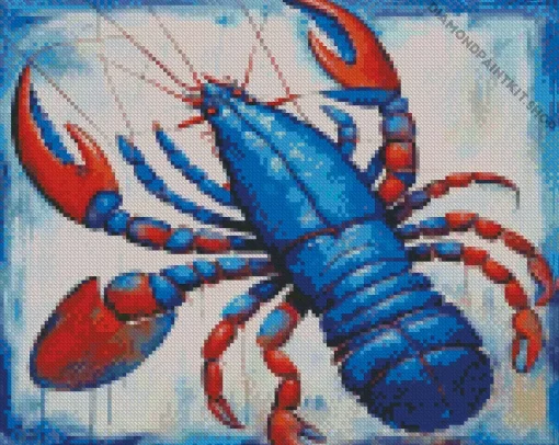 Blue Lobster Art Diamond Painting