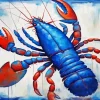 Blue Lobster Art Diamond Painting