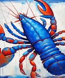 Blue Lobster Art Diamond Painting