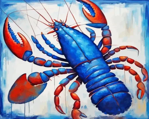 Blue Lobster Art Diamond Painting