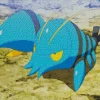 Blue Lobster Pokemon Diamond Painting