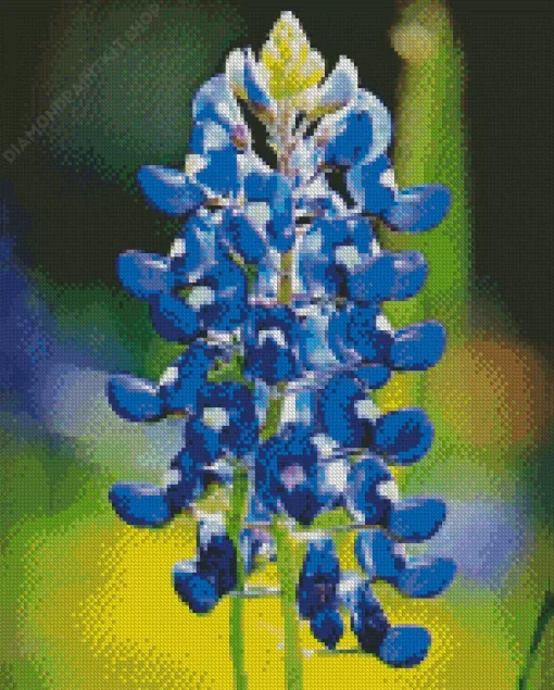 Blue Lupine Flower Diamond Painting