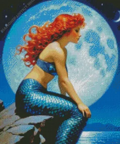 Blue Mermaid Diamond Painting