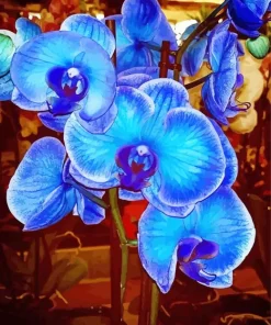 Blue Orchid Diamond Painting