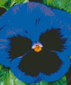 Blue Pansy Flower Diamond Painting