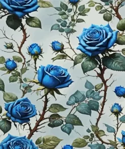 Blue Roses Diamond Painting