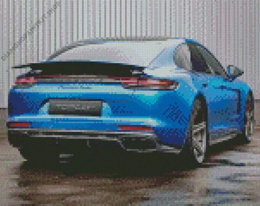 Blue Rwb Porsche Car Diamond Painting