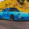 Blue Rwb Porsche Diamond Painting