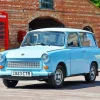 Blue Trabant Car Diamond Painting