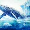 Blue Whale Art Diamond Painting