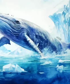 Blue Whale Art Diamond Painting