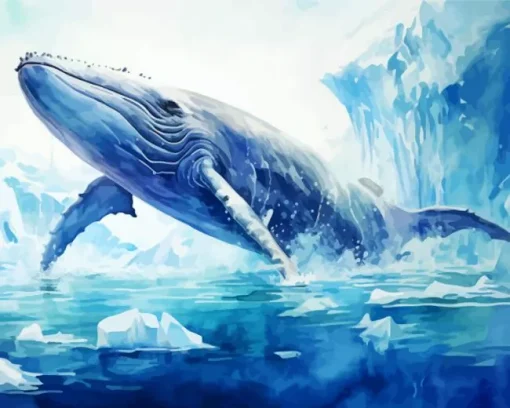 Blue Whale Art Diamond Painting